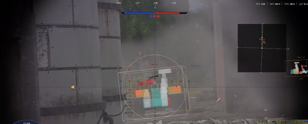 War Thunder ESP with tactical radar minimap